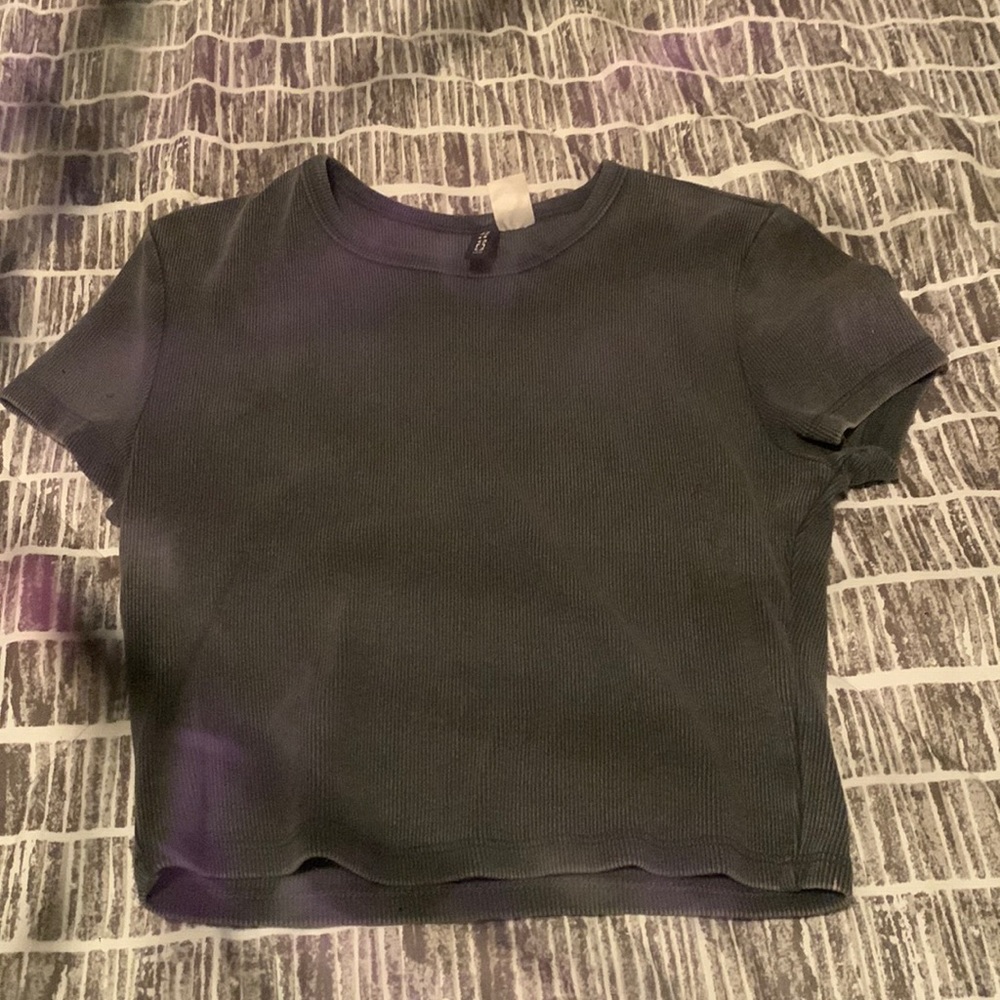 H&M Grey Crop Top